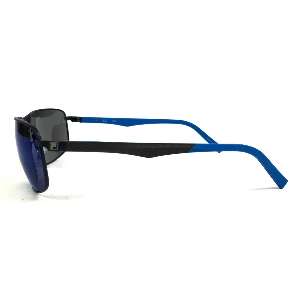 Fila Sunglasses SFI446 COL.696B Matte Blue Frames with Smoke Blue Mirror Lenses
